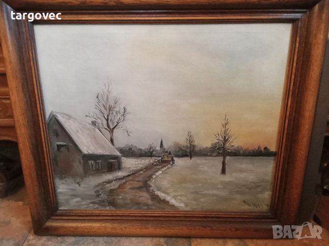 Прекрасна картина зимен пейзаж