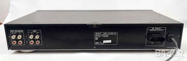 HiFi уредба - усилвател PIONEER A-339, Еквалайзер SONY SEQ-310, Дек ONKYO TA-2830, снимка 7 - Ресийвъри, усилватели, смесителни пултове - 52246808