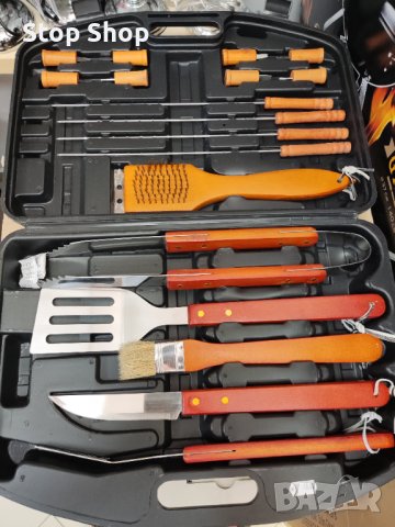 Голям сет за BBQ 18 части + куфар 