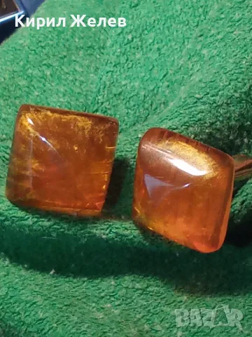 КРАСИВИ СТАРИ РУСКИ КЕХЛИБАРЕНИ БУТОНЕЛИ РЕТРО КОПЧЕТА за РЪКАВЕЛИ 44433, снимка 13 - Антикварни и старинни предмети - 46504149