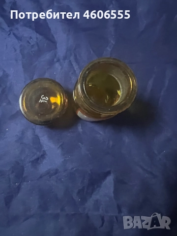 Старо аптекарско шише с надпис "HYDRARGYRI OXYDUM FLAVUM". , снимка 2 - Колекции - 52226025