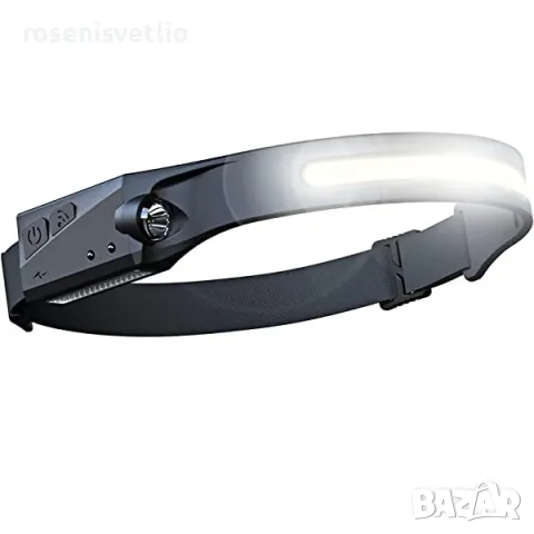 Професионален челник с сензор, LED STOP, Фенер за глава, Акумулаторен, снимка 6 - Къмпинг осветление - 49268681