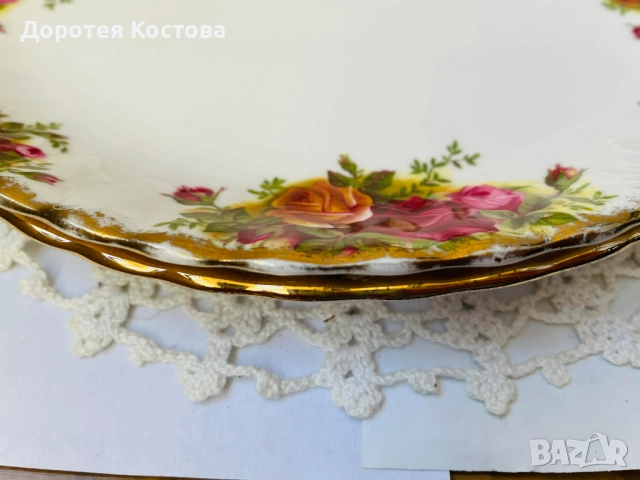 ROYAL ALBERT красиви плата от костен порцелан от Англия, снимка 11 - Антикварни и старинни предмети - 52957812
