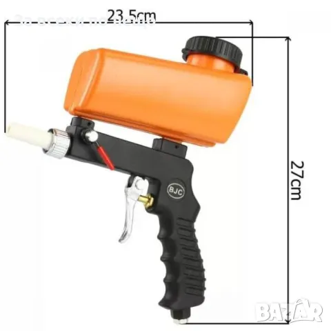 Пневматичен пясъкоструен пистолет - пневматична пясъкоструйка 6 мм BJC, снимка 7 - Други инструменти - 50333836