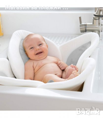 ПОДЛОЖКА ЗА КЪПАНЕ НА НОВОРОДЕНИ БЕБЕТА С ФОРМА НА ЦВЕТЕ - код 2486, снимка 3 - За банята - 34201114