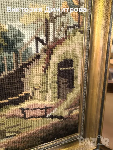 Гоблен "Воденицата" - голям размер, снимка 6 - Гоблени - 50312688