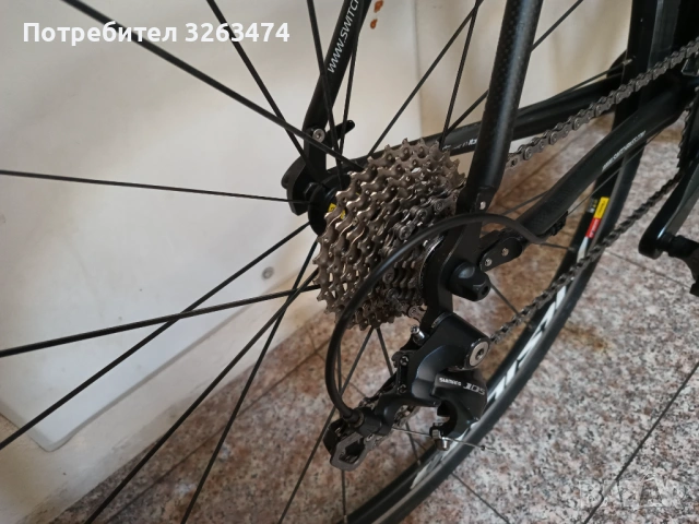 Карбонов шосеен велосипед Switch Black Skin Limited размер 54, снимка 3 - Велосипеди - 53827731