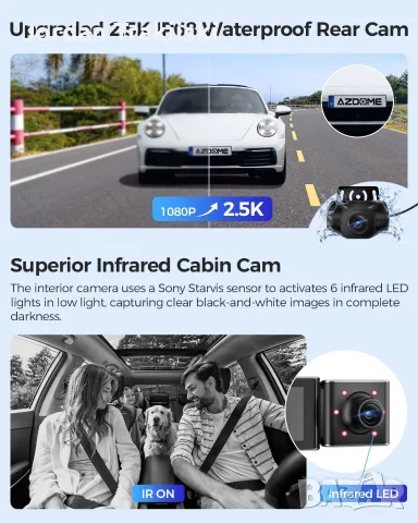 Azdome M550 MAX Dashcam , снимка 6 - Аксесоари и консумативи - 56274109