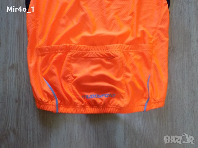 вело джърси muddyfox елек тениска екип блуза шосейно колоездене мъжко оранжево оригинално XS, снимка 3 - Спортни дрехи, екипи - 41805534