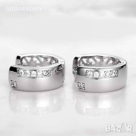 Сребърни обеци - Мини Халки Идол 925 BX547, снимка 3 - Обеци - 39123081