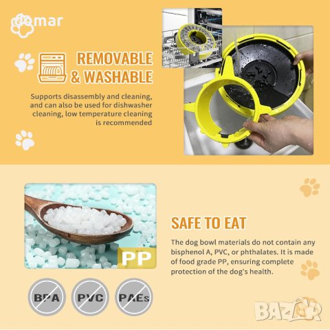 Cloudeck Slow Feeder Dog Bowl Купа-Играчка пъзел за кучета, снимка 6 - За кучета - 42445658