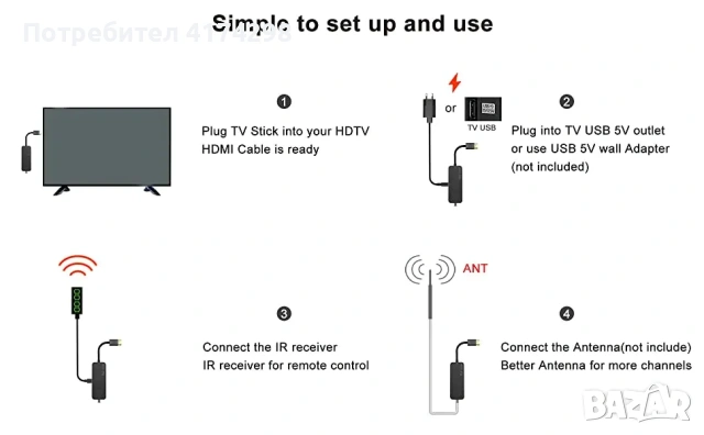 UBISHENG U3mini DVB T2 DVB C Цифров ТВ декодер HD безплатни телевизионни канали 7Days EPG TV Tuner з, снимка 4 - Приемници и антени - 53851036