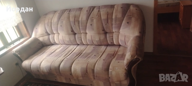 Разтегателен диван спалня. Комплект с два фотьойла. 