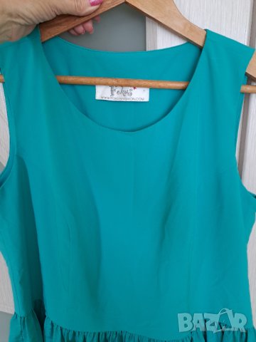 Лятна рокля тюркоазено синьо нова , снимка 4 - Рокли - 41579088