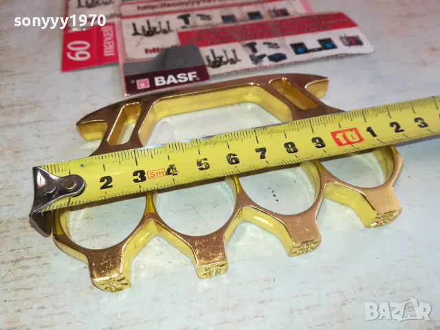 БОКС ЗЛАТЕН С КВАДРАТИ И КРЪСТОВЕ В ТЯХ 1303251300, снимка 6 - Екипировка - 49478014