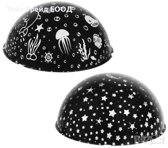 Нощна лампа с проектор, снимка 5 - Детски нощни лампи - 52671329