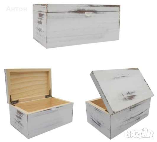 Стар дървен сандък, снимка 9 - Декорация за дома - 41266267