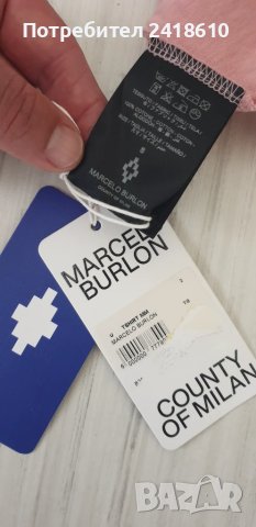 Marcelo Burlon Oversize  Womens Size S НОВО! ОРИГИНАЛ! Дамска Тениска!, снимка 13 - Тениски - 51404526