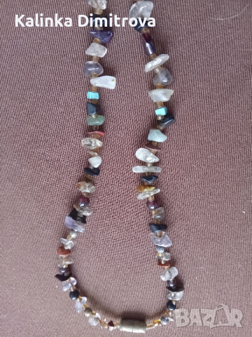 Дамско колие с полускъпоценни камъни., снимка 4 - Колиета, медальони, синджири - 44743696