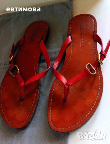 Чехли Ralph Lauren, кожа, 38.5, снимка 5 - Сандали - 41372952