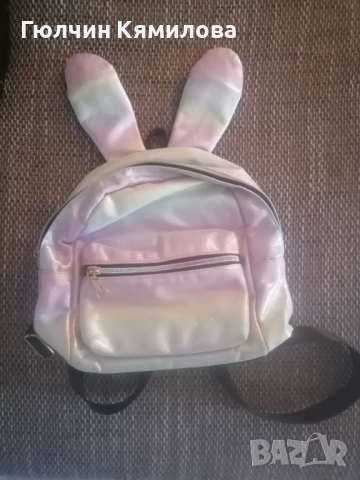 Детска раница със заешки уши, снимка 1