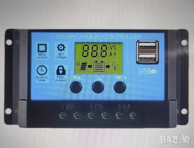 Аuto MPPT-Соларен комплект за зареждане 100 A-12V/24V., снимка 7 - Аксесоари и консумативи - 50723380