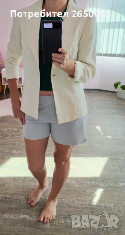 Бяло сако размер М, снимка 5 - Сака - 51059072