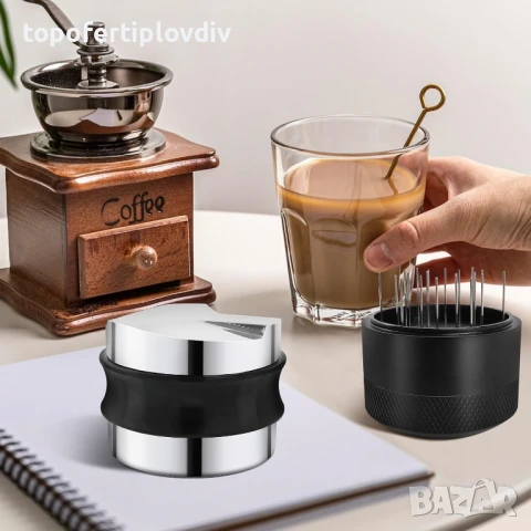 Дитрибутор с тампер и диспенсър 51 мм Coffee Distributor, снимка 4 - Кафемашини - 50534903