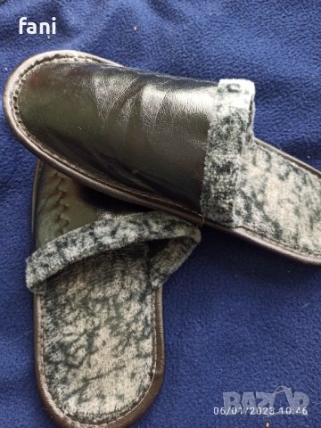 Мъжки кожени чехли - 41номер, снимка 2 - Други - 39598947