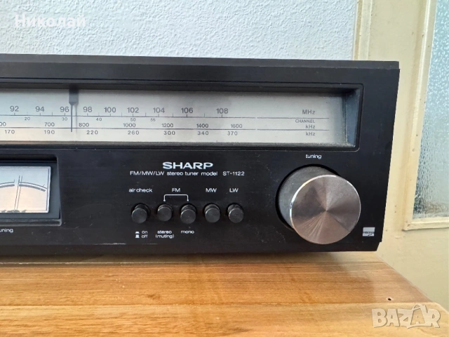 SHARP ST-1122 СТЕРЕО ТУНЕР , снимка 3 - Ресийвъри, усилватели, смесителни пултове - 53743450
