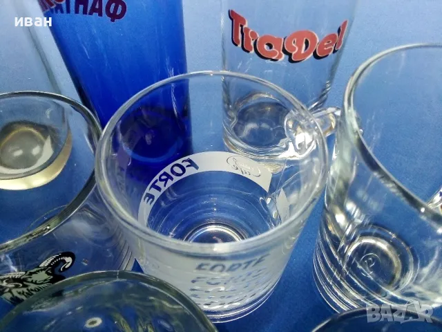 Лот стъклени чаши 10бр., снимка 5 - Чаши - 49599086