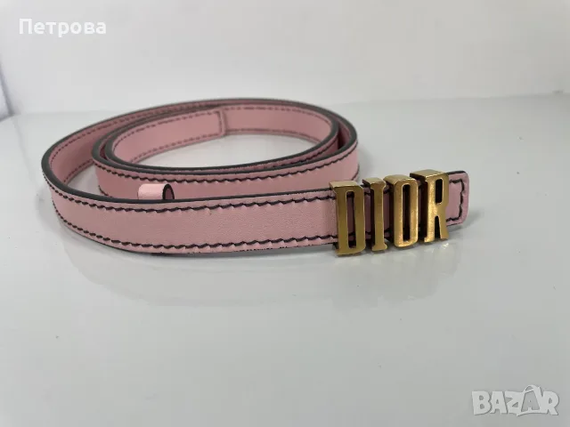 Тънък кожен колан Dior 90см Оригинал