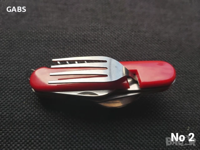 Туристически комплект за хранене с вилица и лъжица 6 в 1, снимка 11 - Екипировка - 50667871