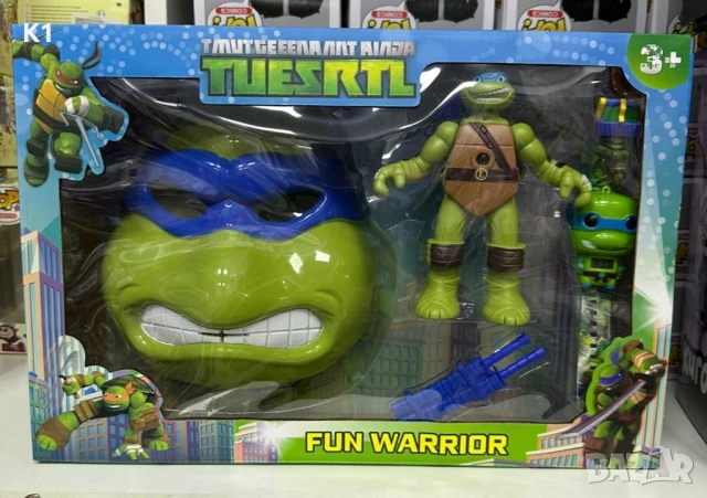 Маска + часовник + фигурка Костенурките Нинджа, Ninja Turtles