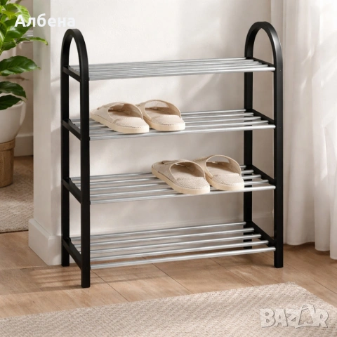 Етажерка за обувки на 4 нива до 12 чифта - стилна и здрава, снимка 8 - Други стоки за дома - 53861792