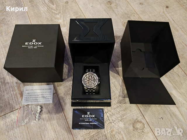 Продавам часовник Edox , снимка 3 - Мъжки - 52935411