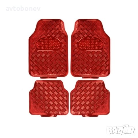 Универсални стелки с метален ефект-червени к-т/4бр./