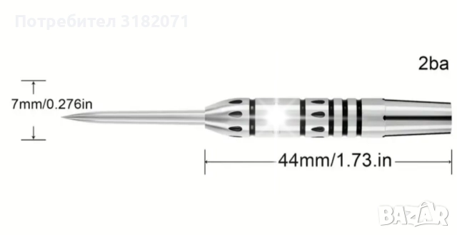 90% tungsten професионални стрели за дартс,22гр., снимка 5 - Дартс - 51827377