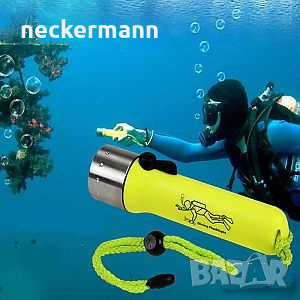 Водоустойчив подводен водолазен Led фенер, снимка 1 - Водни спортове - 36162843