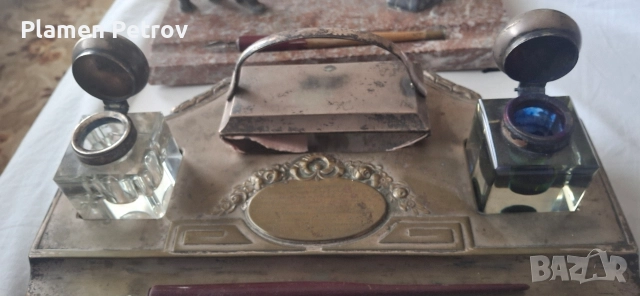 френска мастилница и друга , снимка 11 - Антикварни и старинни предмети - 44226295