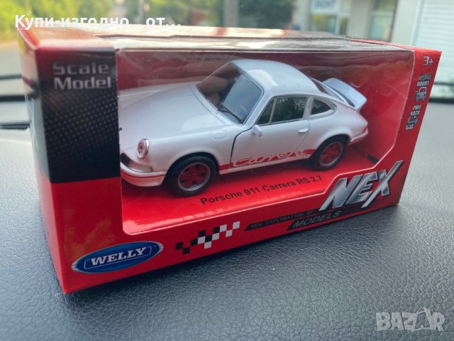 Умален метален модел - Porsche 911 Carrera RS - 2.7, снимка 2 - Колекции - 41385992