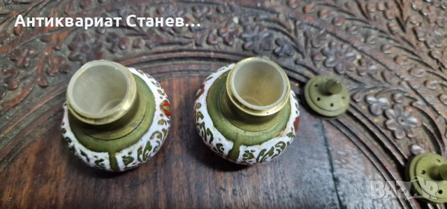 Винтидж месингови солнички, снимка 7 - Аксесоари за кухня - 53307790