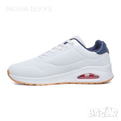 Мъжки бели маратонки пролет/есен код.28, снимка 3 - Маратонки - 44212937