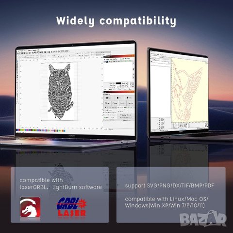 Машина за лазерно гравиране CR-LASER 10W, снимка 6 - Инструменти за гравиране - 42411930