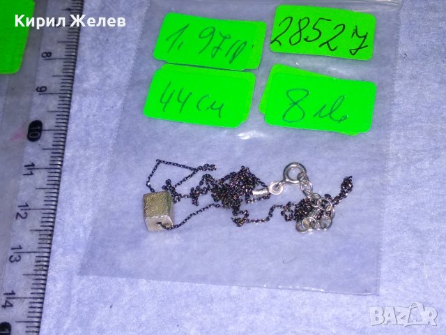 ПРЕКРАСНО НЕЖНО СРЕБЪРНО АРТ ДЕКО СТИЛ КОЛИЕ СРЕБРО 925 ФИНА РЪЧНА ИЗРАБОТКА 28527, снимка 7 - Колиета, медальони, синджири - 41388505