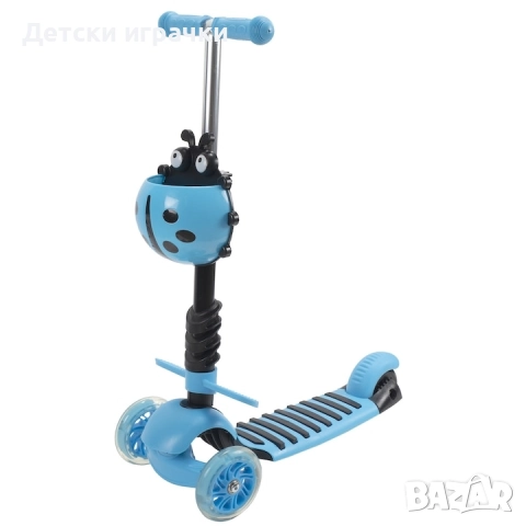 Тротинетка Калинка 3в1 със степенки за краката, снимка 2 - Скутери и тротинетки - 52631759