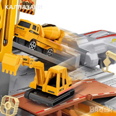 КАМИОН СТРОИТЕЛНА ПЛОЩАДКА С ИЗТРЕЛВАЧКА И 2 КОЛИЧКИ 2105127, снимка 3 - Коли, камиони, мотори, писти - 34277107