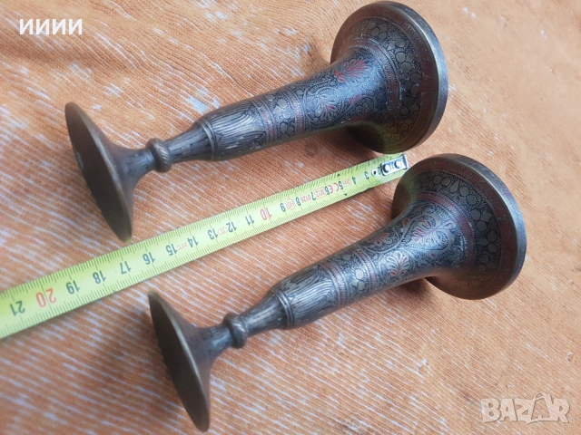 Месингова чаша 2 бр, снимка 5 - Антикварни и старинни предмети - 53457742