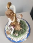 Sandizell Dresden 54см-10кг/Дрезден Бавария немска порцеланова ваза с капак/фигурална урна с ангели, снимка 5