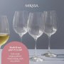 Нов Елегантен Комплект 4 Кристални Чаши Mikasa Treviso 350ml за бяло вино, снимка 6